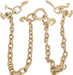 "Heavy Duty Tow Chain V-Bridle with Cluster Hooks - Ideal for Tow Trucks and Wreckers"