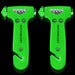 2-Pack Car Safety Hammer Seatbelt Cutter, Auto Emergency Escape Hammer with Window Glass Breaker and Seat Belt Cutter, Striking Red Escape Tool for Car Accidents