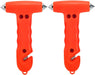 2-Pack Car Safety Hammer Seatbelt Cutter, Auto Emergency Escape Hammer with Window Glass Breaker and Seat Belt Cutter, Striking Red Escape Tool for Car Accidents