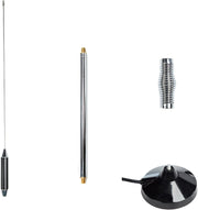 CB Antenna 28 Inch 27 Mhz CB Radio Antenna Full Kit with Heavy Duty Magnet Mount Mobile/Car Radio Antenna Compatible with President Midland Cobra Uniden Anytone by