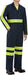 Men'S Enhanced Visibility Twill Action Back Coverall with Chest Pockets, Oversized Fit, Long Sleeve