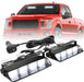 2002L Emergency Dash Strobe Lights: Amber White Safety Lights, Flashing Warning Hazard Windshield Visor Traffic Light Bars for Trucks, Construction Vehicles (2X8.5 Inch, 48LED)