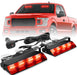 2002L Emergency Dash Strobe Lights: Amber White Safety Lights, Flashing Warning Hazard Windshield Visor Traffic Light Bars for Trucks, Construction Vehicles (2X8.5 Inch, 48LED)