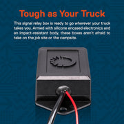 TRUE MODS Tailgate Light Bar Signal Relay Box [4-Pin Flat] [Ford F-150 F-250 F-350 Super-Duty up to 2018] [Tow Package] [BLIS] Trouble-Shoot Solution for Ford Pick-Up Trucks with Error Code