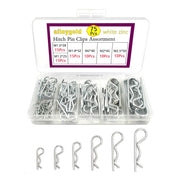 80 Pcs 6 Sizes Stainless Steel Hitch Pin Clip R Clips Retaining Pins Tractor Cotter Pin Hair Pin Assortment Spring Clip Retainer Pins Kit for Hitch Pin Lock System, Trucks, Engine Repair