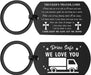 Truck Driver Gifts Trucker Keychain, Prayer Truck Driver Keychain for Husband Dad Birthday Christmas Fathers Day
