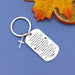 Truck Driver'S Prayer Keychain (Silver, Modern Style) - Trucker Gift for Dad, Husband, Boyfriend, Men - Drive Safe Keychain for Birthday, Christmas, Thanksgiving