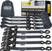 Ratchet Straps Heavy Duty 4 Pack -15 FT - 2200 LB Break Strength – with Safety Lock S Hooks - Cargo Straps for Moving, Appliances, Motorcycle – Soft Loop Tie down Straps