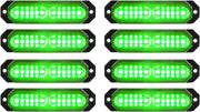 "Ultra Slim 12-LED Sync Feature Strobe Lights for Truck Car Vehicle - Emergency Beacon Hazard Warning Lights"