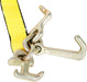 4Pcs 2" X 8' Truck Winch Tie down Straps with RTJ Cluster Hook Heavy Duty Webbing Complete RTJ Strapes 3 Chain Link RTJ Cluster Hook Towing Truck Anchor Wrecker Tie Down