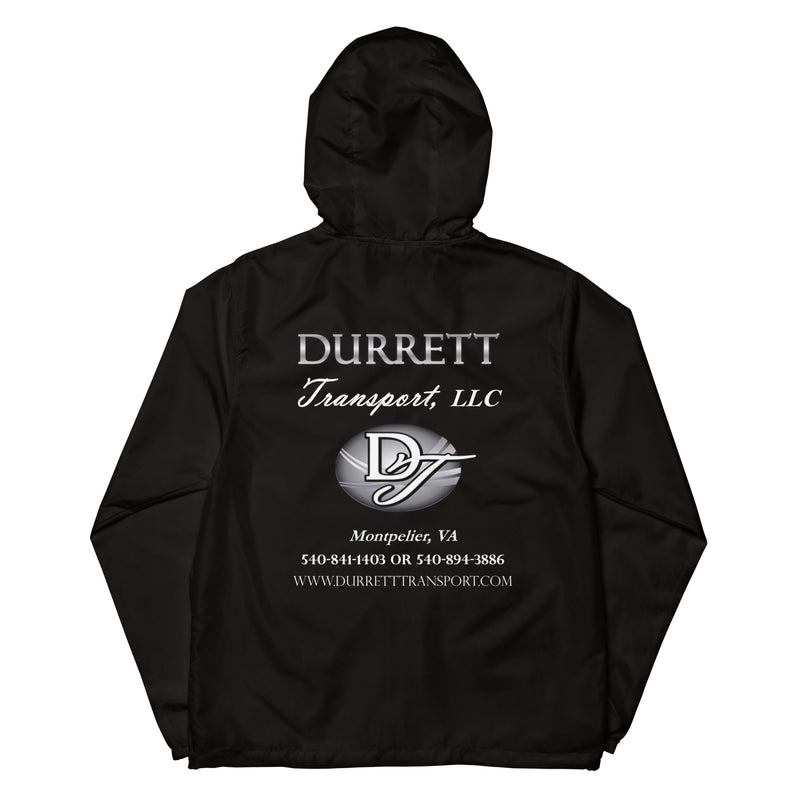 Unisex lightweight zip up windbreaker - Durrett Garage