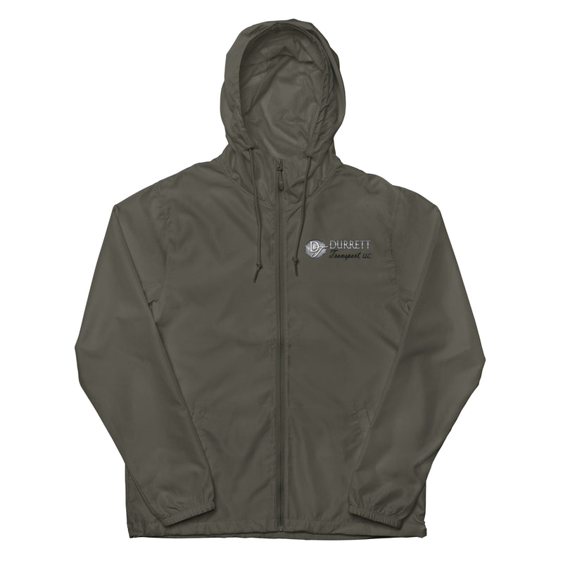 Unisex lightweight zip up windbreaker - Durrett Garage