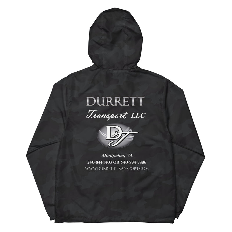 Unisex lightweight zip up windbreaker - Durrett Garage