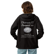 Unisex lightweight zip up windbreaker - Durrett Garage