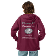 Unisex lightweight zip up windbreaker - Durrett Garage