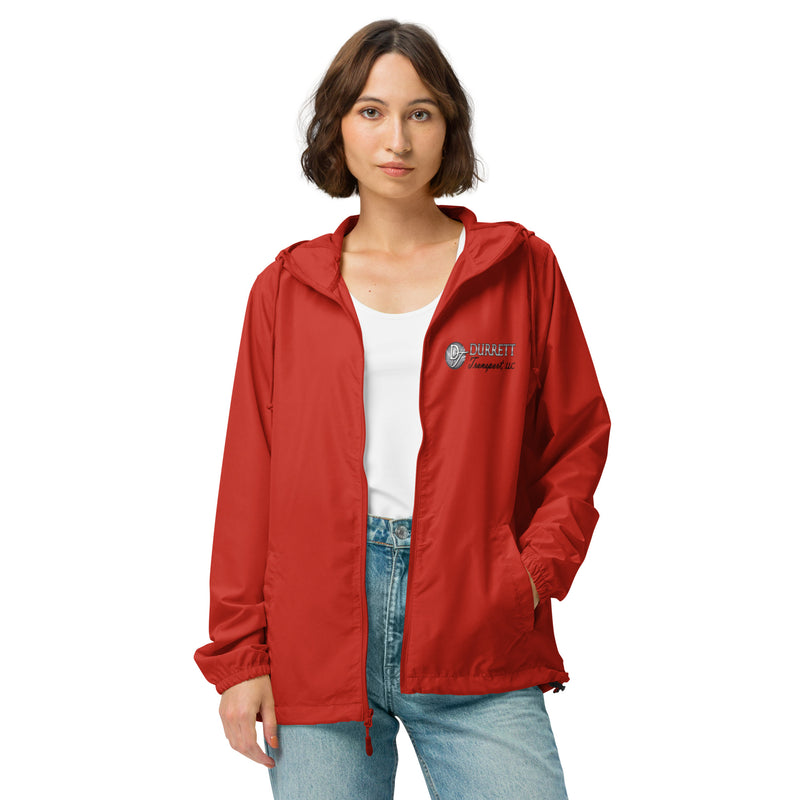 Unisex lightweight zip up windbreaker - Durrett Garage