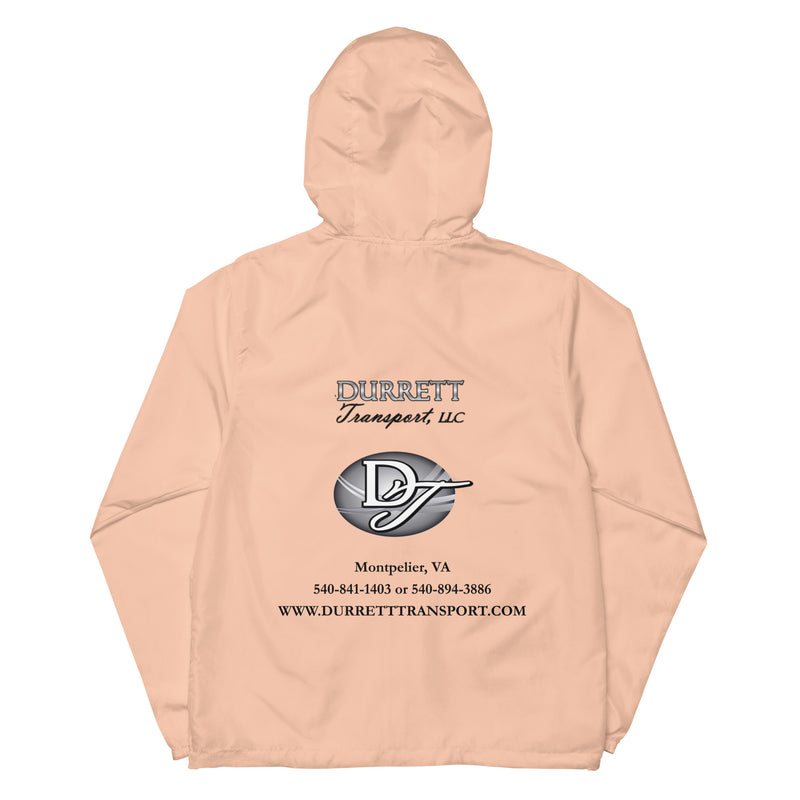 Unisex lightweight zip up windbreaker - Durrett Garage
