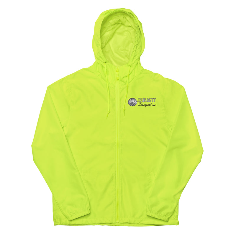 Unisex lightweight zip up windbreaker - Durrett Garage