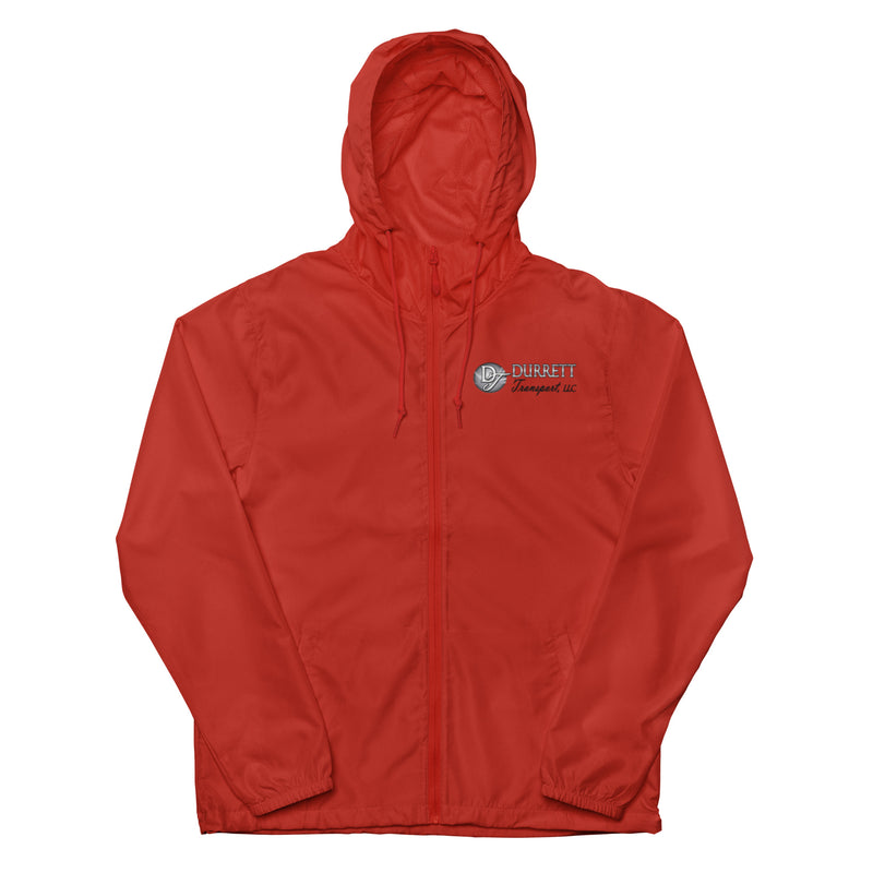 Unisex lightweight zip up windbreaker - Durrett Garage