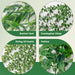 4Pcs Fake Plants Hanging Artificial Ivy Vine Faux Eucalyptus Hanging Plants, Boston Fern, String of Pearls for Living Room Bedroom Boho Wall Shelf Indoor Outdoor Decor