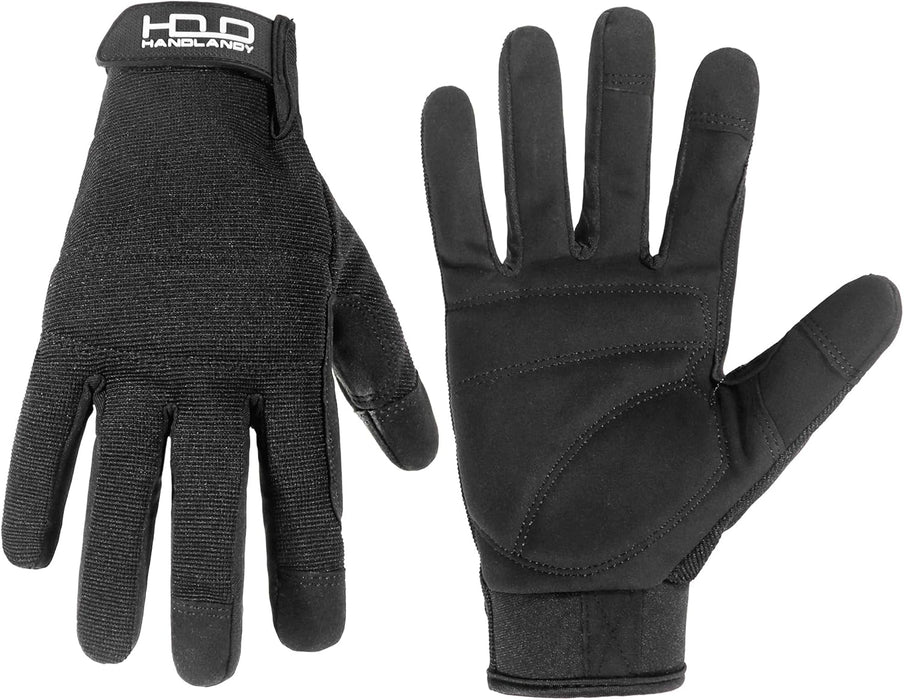 Work Gloves for Men & Women, Utility Mechanic Working Gloves Touch Screen, Flexible Yard Work Gloves