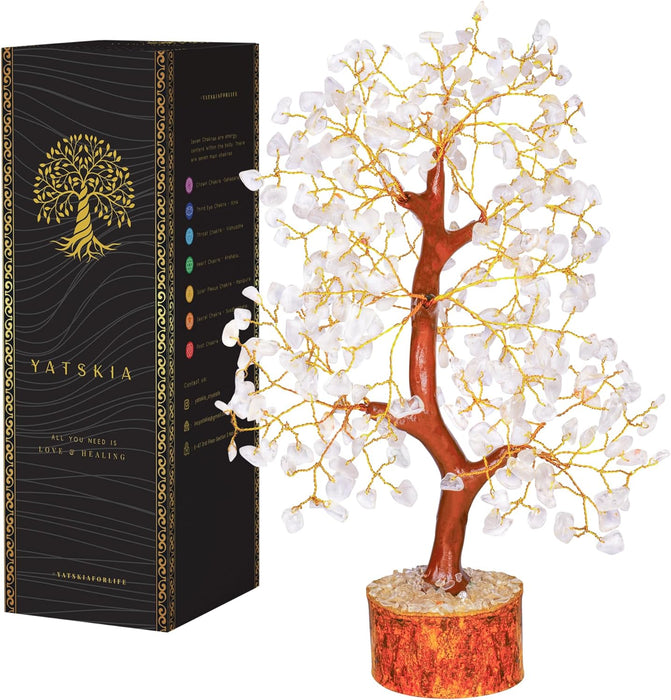 7 Chakra Tree of Life, Crystals and Healing Stones, Birthday Gifts for Women - Crystal Tree for Positive Energy, Home Office Decor, Spiritual Gifts for Women