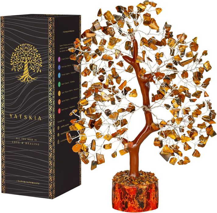 7 Chakra Tree of Life, Crystals and Healing Stones, Birthday Gifts for Women - Crystal Tree for Positive Energy, Home Office Decor, Spiritual Gifts for Women