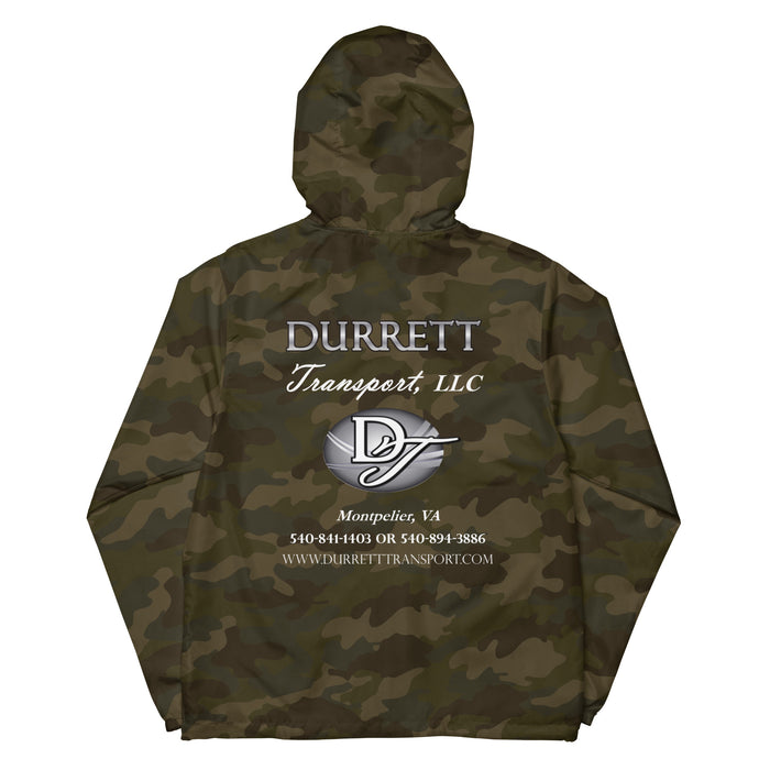 Unisex lightweight zip up windbreaker - Durrett Garage