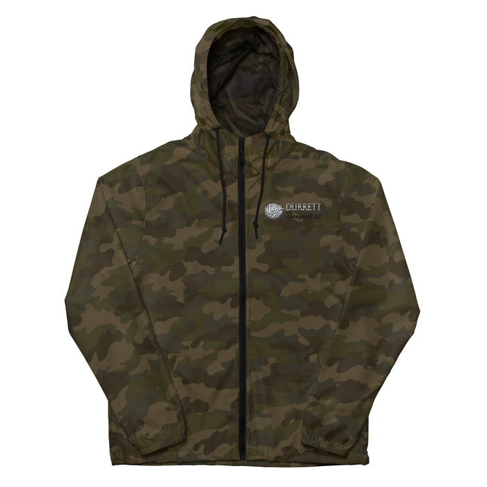 Unisex lightweight zip up windbreaker - Durrett Garage