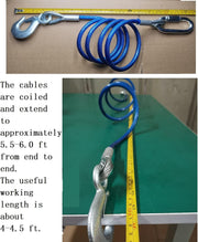 Trailer Safety Chains Cables 68 Inch for Towing Bar，12000 Lbs Loading One Pair（Two Pack）