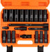 20-Piece 1/2 Impact Socket Set | Metric (10Mm - 24Mm) | 6 Point Impact Socket Set 1/2 Drive with Case | Cr-V Steel | 3", 5", and 10" Impact Extension Bars
